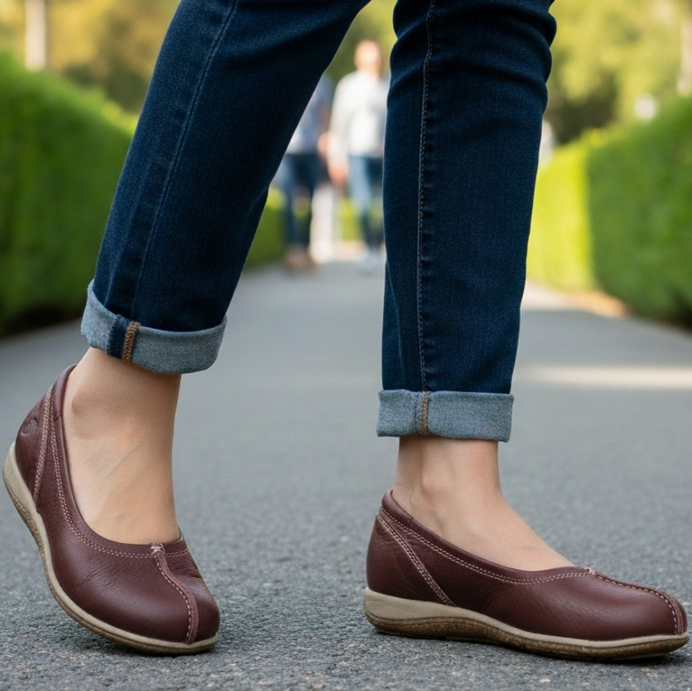 ACORN C2G LITE BALLET SLIP ON GROUNDING SHOES CORK BOTTOM ESPRESSO W/ BOX